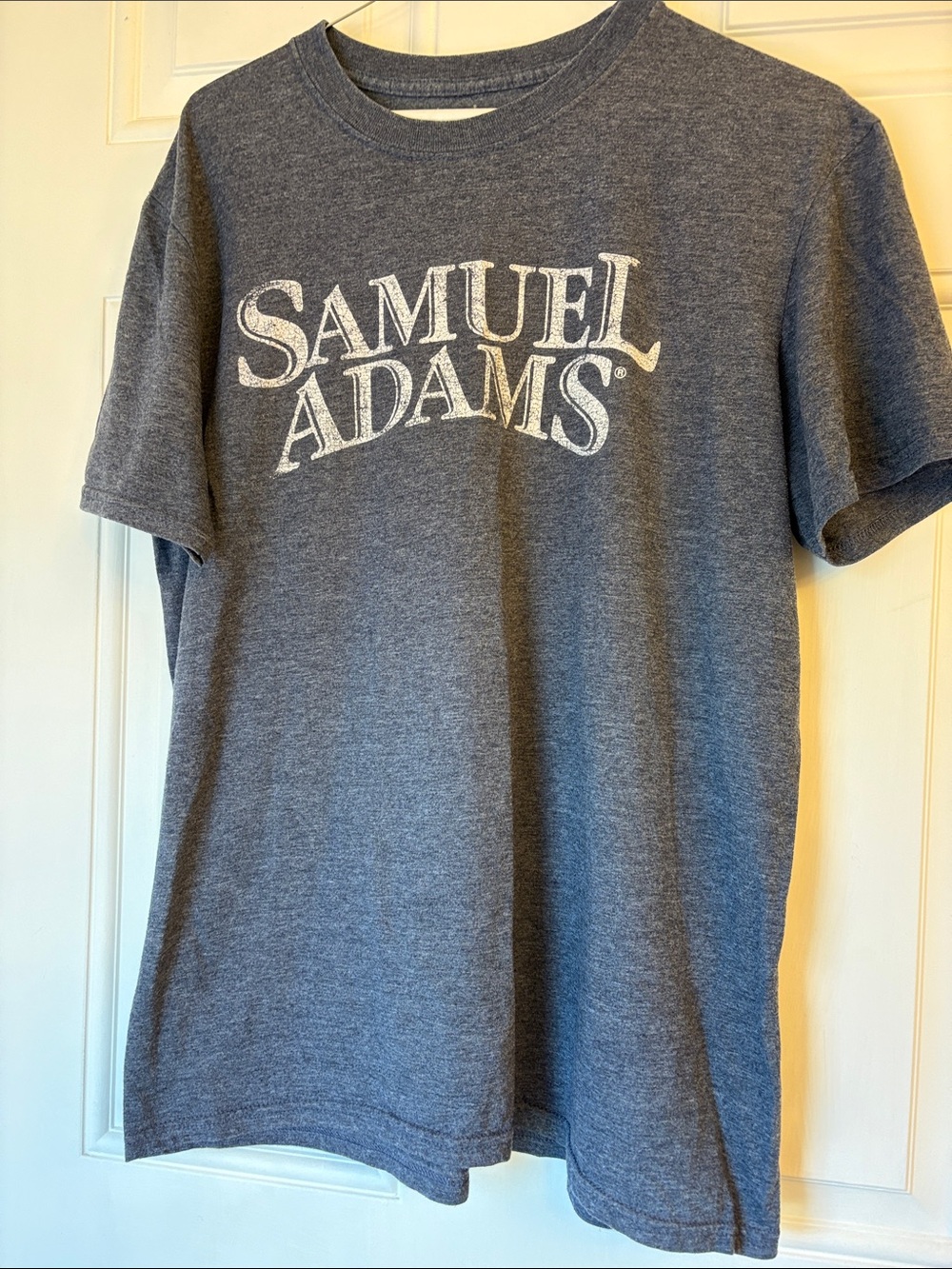 Sam Adam’s Men's Heather Blue Logo T-Shirt